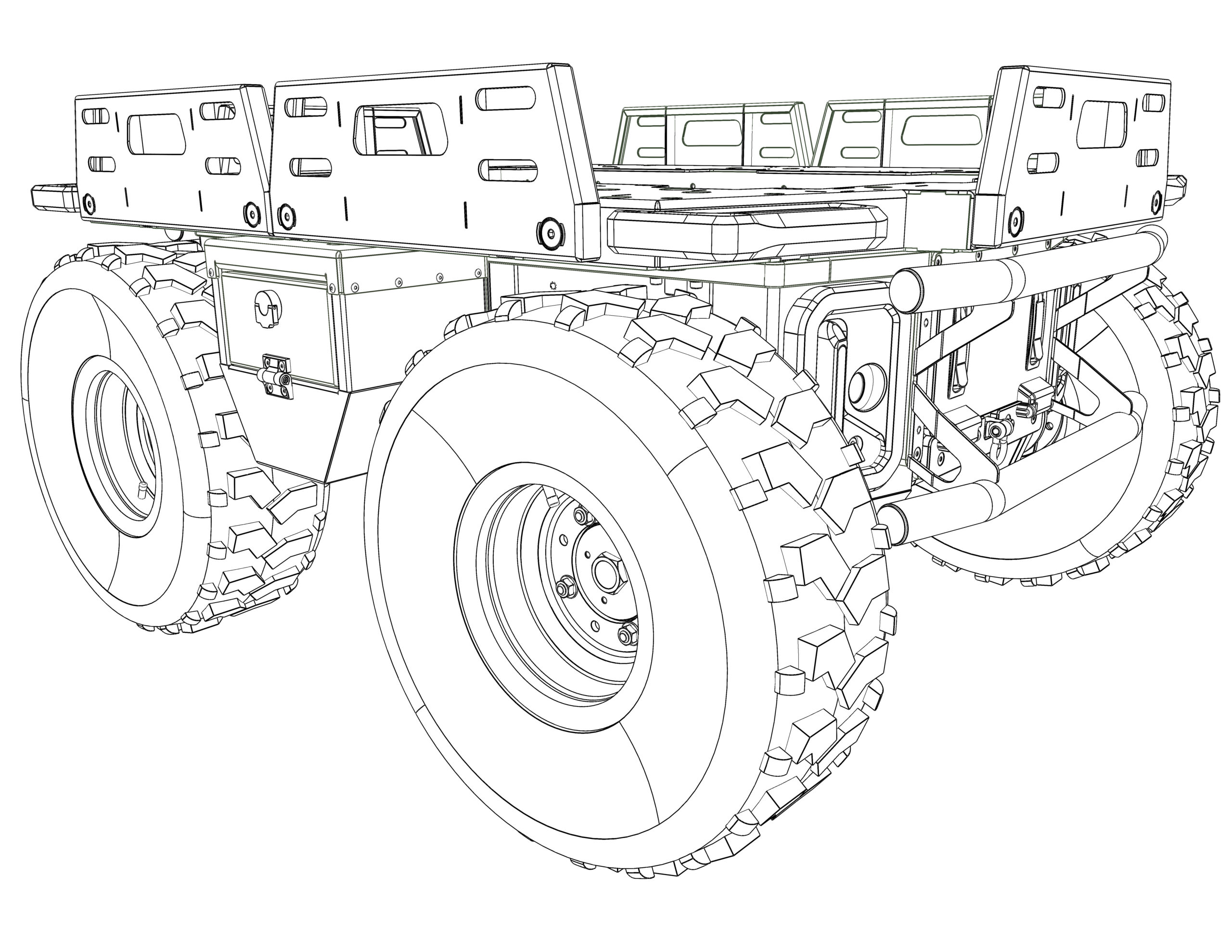 Natrix UGV Product model technical drawing and data